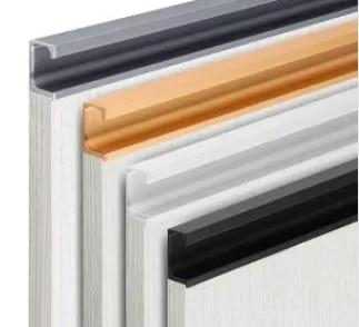 Kitchen Cabinet Aluminum 18Mm G Handle Profile Powder Coated Kitchen Handle Aluminum G Profile