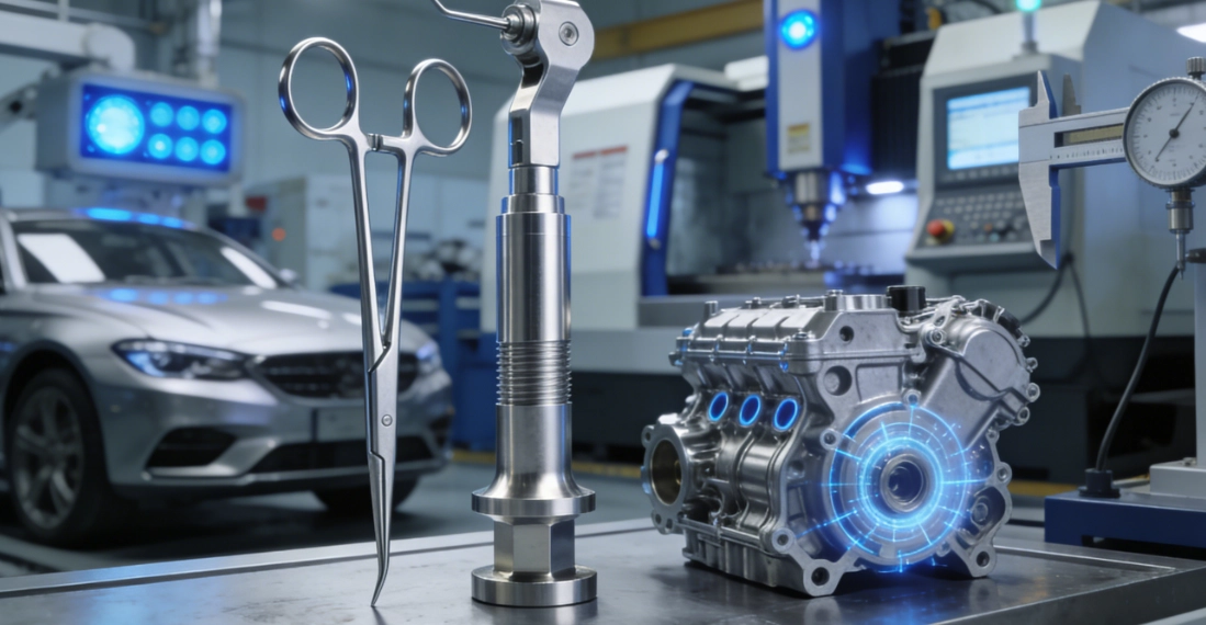 Medical and Automotive CNC Parts Why High-Tolerance Machining is Critical for Safety and Performance