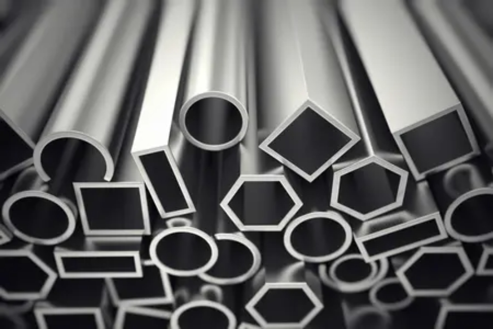 aluminum alloys in various shapes