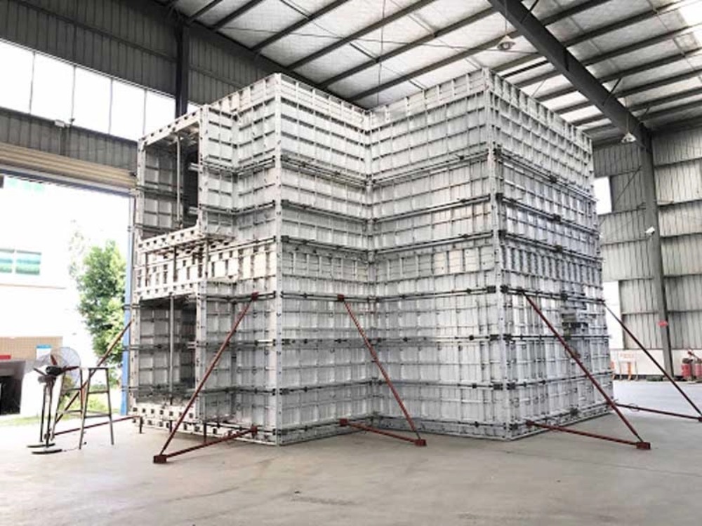 a big aluminum framework